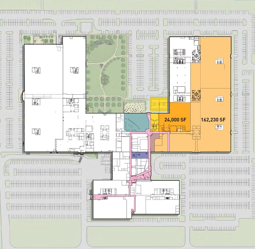 Fort Washington Tech Center, 1100 Virginia Drive - site plan with current availabilities
